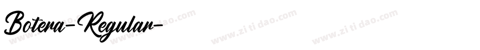 Botera-Regular字体转换