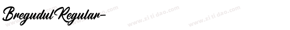 BregudulRegular字体转换