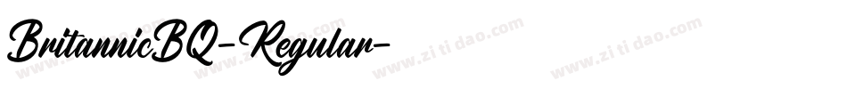 BritannicBQ-Regular字体转换
