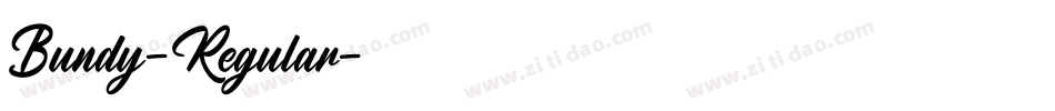 Bundy-Regular字体转换