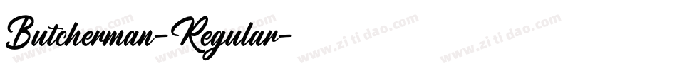 Butcherman-Regular字体转换 Butcherman-Regular字体转换
