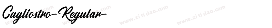Cagliostro-Regular字体转换 Cagliostro-Regular字体转换