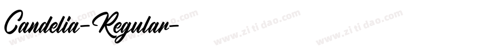 Candelia-Regular字体转换