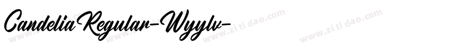 CandeliaRegular-Wyylv字体转换