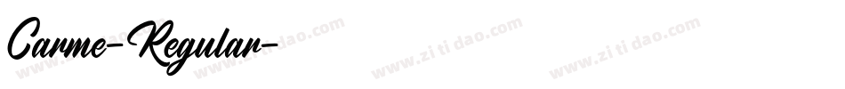 Carme-Regular字体转换