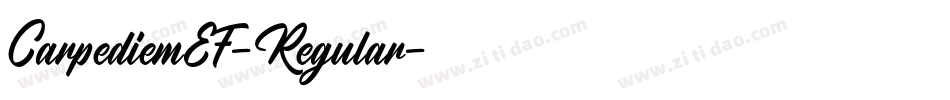 CarpediemEF-Regular字体转换