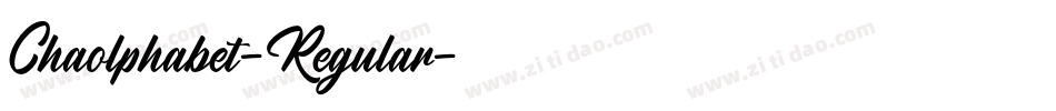 Chaolphabet-Regular字体转换