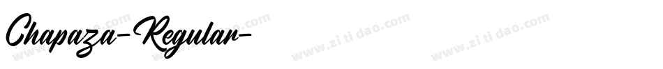 Chapaza-Regular字体转换
