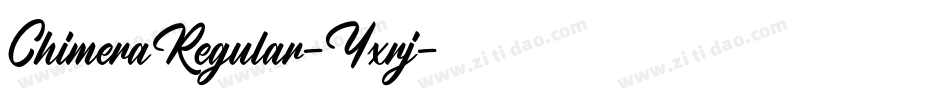 ChimeraRegular-Yxrj字体转换