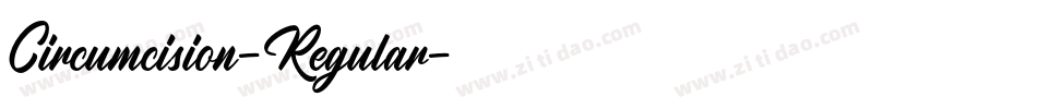 Circumcision-Regular字体转换