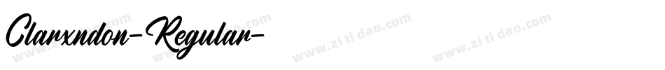 Clarxndon-Regular字体转换