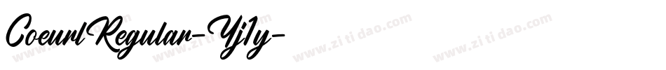 CoeurlRegular-Yj1y字体转换