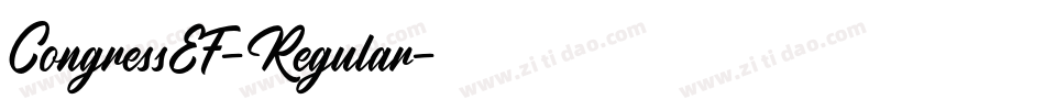 CongressEF-Regular字体转换