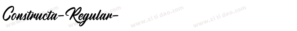 Constructa-Regular字体转换