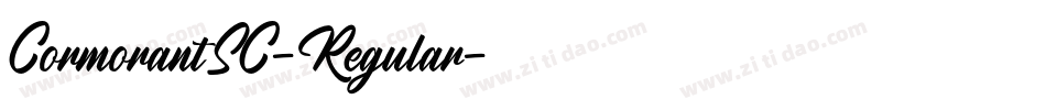 CormorantSC-Regular字体转换