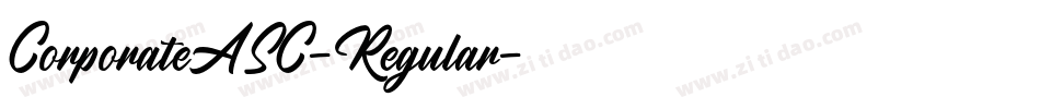CorporateASC-Regular字体转换
