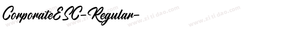 CorporateESC-Regular字体转换