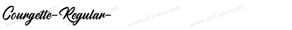 Courgette-Regular字体转换