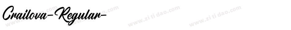 Crailova-Regular字体转换