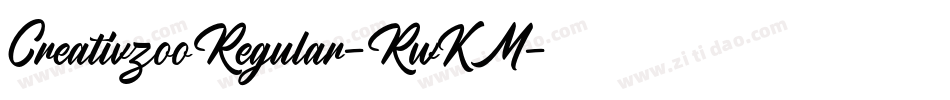 CreativzooRegular-RwKM字体转换