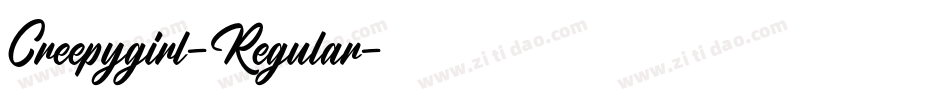 Creepygirl-Regular字体转换
