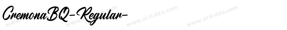 CremonaBQ-Regular字体转换