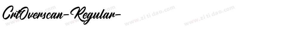 CrtOverscan-Regular字体转换