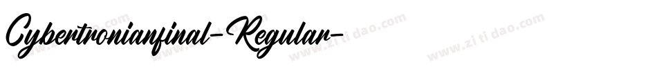 Cybertronianfinal-Regular字体转换