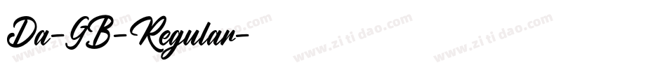 Da-GB-Regular字体转换