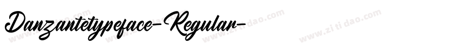 Danzantetypeface-Regular字体转换
