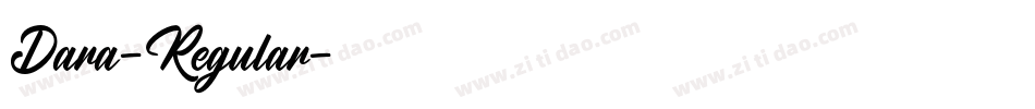 Dara-Regular字体转换