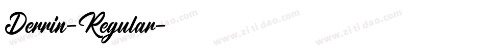 Derrin-Regular字体转换