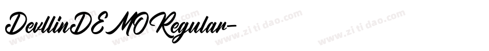 DevllinDEMORegular字体转换