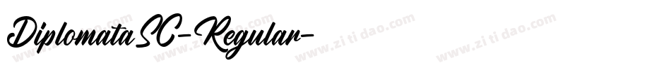DiplomataSC-Regular字体转换