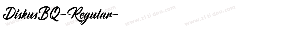 DiskusBQ-Regular字体转换