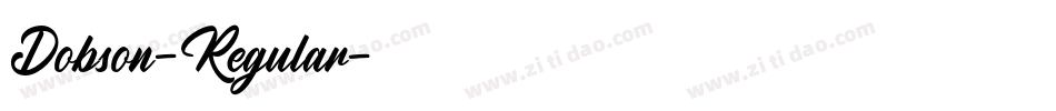 Dobson-Regular字体转换