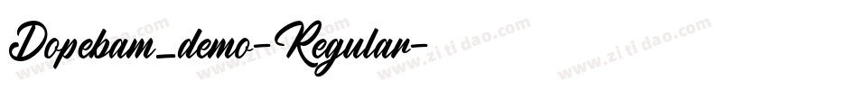 Dopebam_demo-Regular字体转换