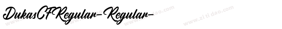 DukasCFRegular-Regular字体转换