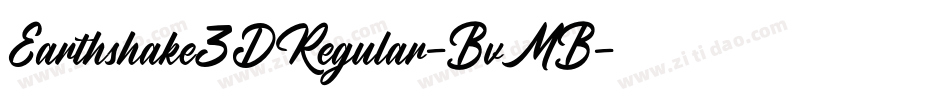 Earthshake3DRegular-BvMB字体转换