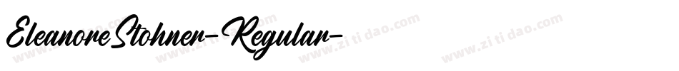 EleanoreStohner-Regular字体转换