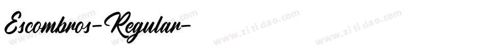 Escombros-Regular字体转换