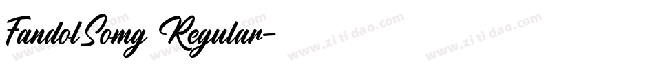 FandolSomg–Regular字体转换
