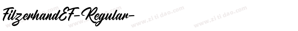 FilzerhandEF-Regular字体转换