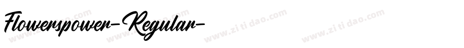 Flowerspower-Regular字体转换