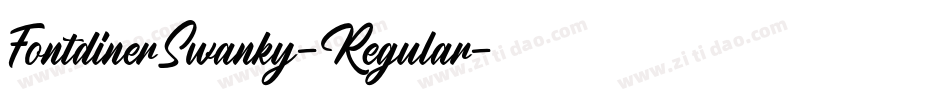 FontdinerSwanky-Regular字体转换