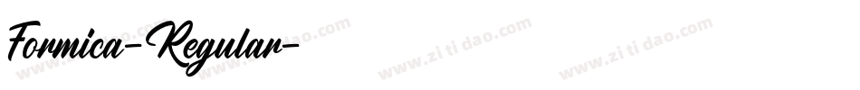 Formica-Regular字体转换