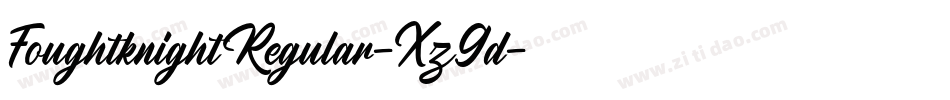 FoughtknightRegular-Xz9d字体转换