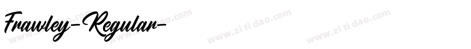 Frawley-Regular字体转换