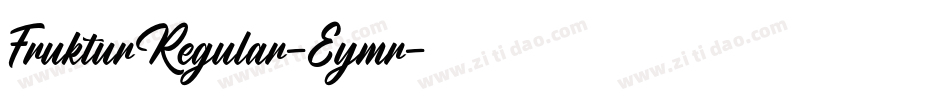FrukturRegular-Eymr字体转换