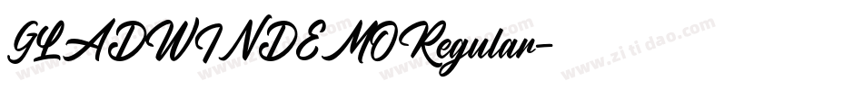 GLADWINDEMORegular字体转换